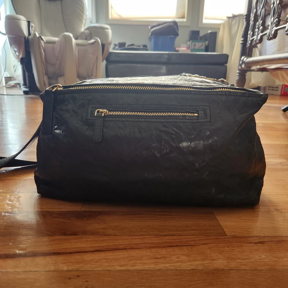 Givenchy Textured Black Crossbody Bag with Gold Accents - Picture 1 of 6